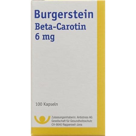 Burgerstein Beta Carotin 100 Kaps - PrimeCare Global