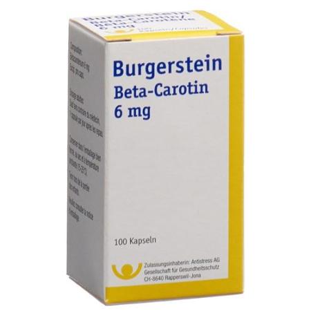 Burgerstein Beta Carotin 100 Kaps - PrimeCare Global