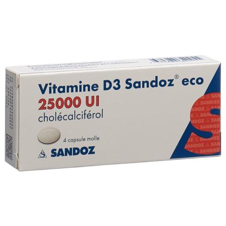 VITAMIN D3 Sandoz eco Kaps 25000 IE - PrimeCare Global