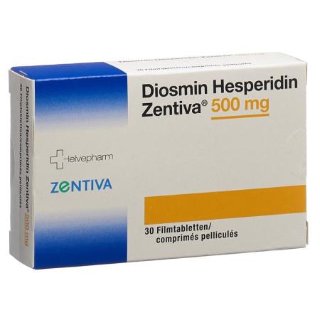 Diosmin Hesperidin Zentiva Filmtabl 500 mg 30 pcs - PrimeCare Global
