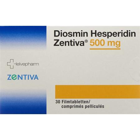 Diosmin Hesperidin Zentiva Filmtabl 500 mg 30 pcs - PrimeCare Global