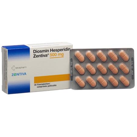 Diosmin Hesperidin Zentiva Filmtabl 500 mg 30 pcs - PrimeCare Global