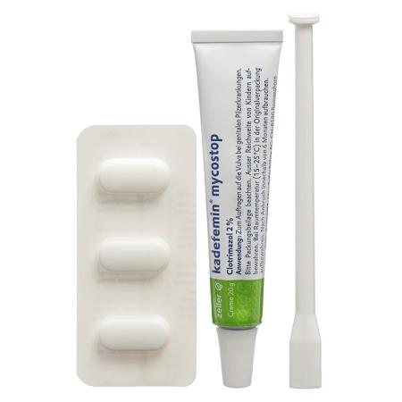 KADEFEMIN Mycostop Combo Pack 3 Vag Tabl+20g Cream - PrimeCare Global