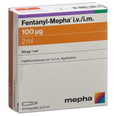 Fentanyl-Mepha Inj L&ouml;s 100 mcg/2ml i.v./i.m. 10amp 2ml - PrimeCare Global