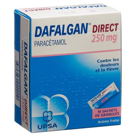 DAFALGAN Direct Gran 250 mg Erdbeere - PrimeCare Global
