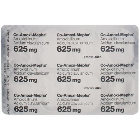 CO-AMOXI Mepha film tablets 625 mg - PrimeCare Global