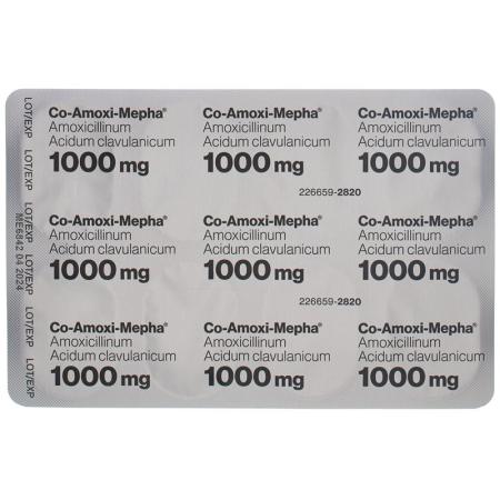 CO-AMOXI Mepha Filmtabl 1000 mg - PrimeCare Global