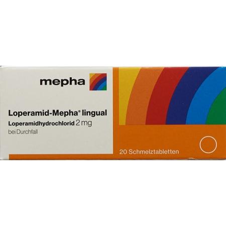 Loperamid-Mepha lingual melting tablet 2 mg 20 pcs - PrimeCare Global