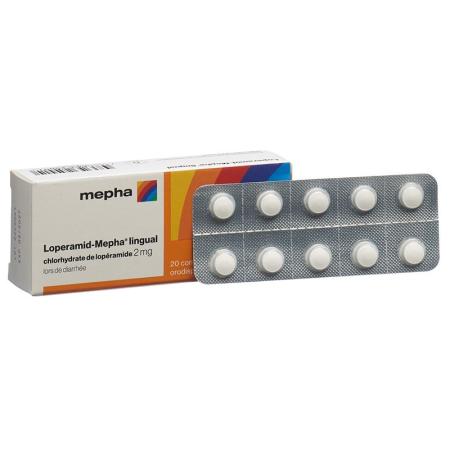 Loperamid-Mepha lingual melting tablet 2 mg 20 pcs - PrimeCare Global