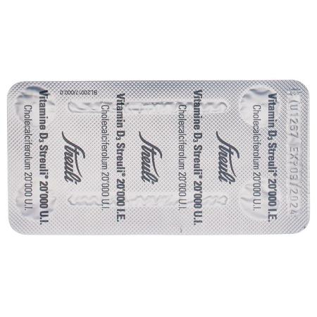 VITAMIN D3 Streuli soft capsules 20000 IU - PrimeCare Global