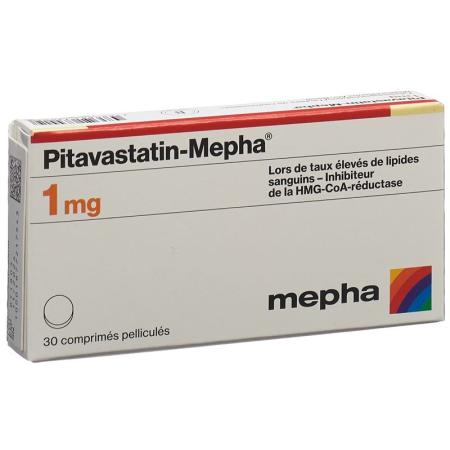 Pitavastatin-Mepha Filmtabl 1 mg 90 pcs - PrimeCare Global