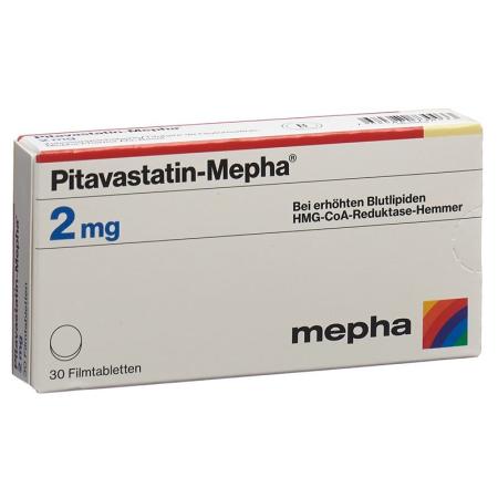 Pitavastatin-Mepha Filmtabl 2 mg 30 pcs - PrimeCare Global