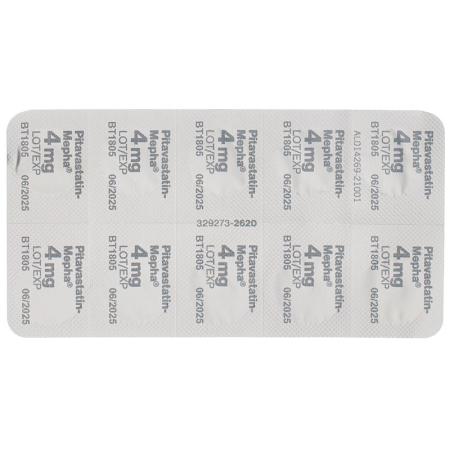 Pitavastatin-Mepha Filmtabl 4 mg 30 pcs - PrimeCare Global