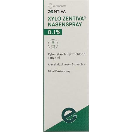 Xylo Zentiva nasal spray 0.1% dosing spray. 10ml - PrimeCare Global