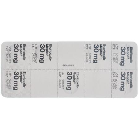 Etoricoxib-Mepha Lactab 30 mg 28 pcs - PrimeCare Global