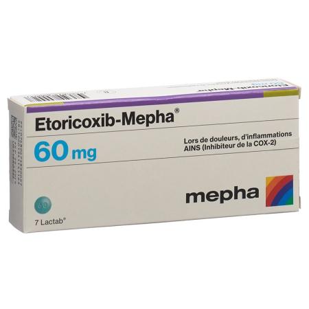 Etoricoxib-Mepha Lactab 60 mg 7 pcs - PrimeCare Global