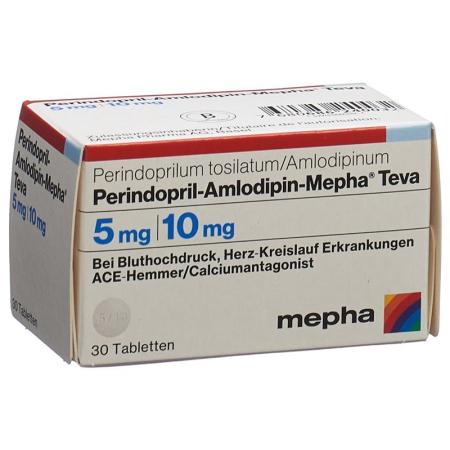 Perindopril-Amlodipin-Mepha Teva Tabl 5mg/10mg Ds 30 pcs - PrimeCare Global