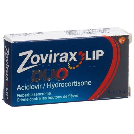 Zovirax Lip Duo Cream Tb 2 g - PrimeCare Global