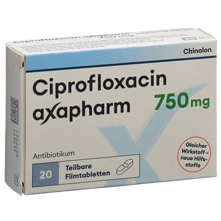 Ciprofloxacin axapharm Filmtabl 750 mg 20 pcs - PrimeCare Global
