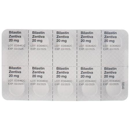 Bilastin Zentiva Tabl 20 mg 10 pcs - PrimeCare Global