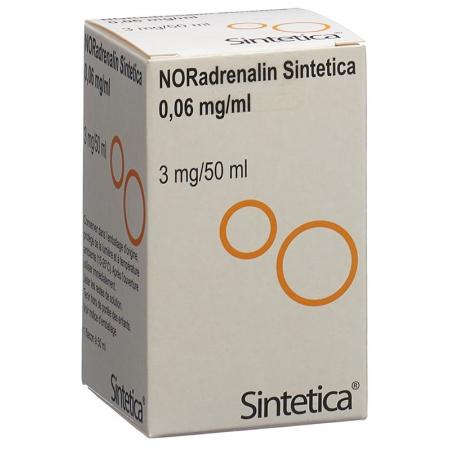 NORADRENALIN Sintetica Inf Lös 3 mg/50ml - PrimeCare Global