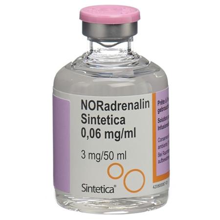 NORADRENALIN Sintetica Inf Lös 3 mg/50ml - PrimeCare Global
