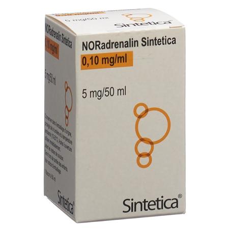 NORADRENALIN Sintetica Inf Lös 5 mg/50ml - PrimeCare Global