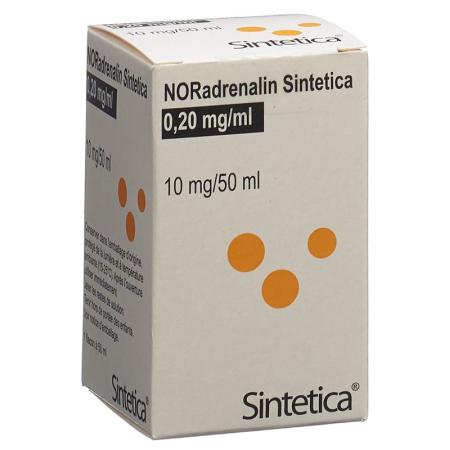 NORADRENALIN Sintetica Inf Lös 10 mg/50ml - PrimeCare Global