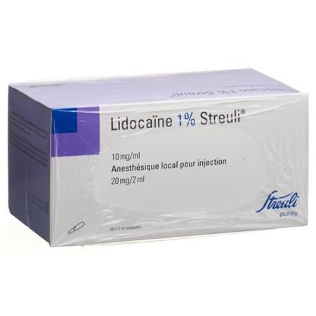 Lidocain Streuli 1% Inj L&ouml;s 20 mg/2ml (ampoules) 50 amp 2 ml - PrimeCare Global