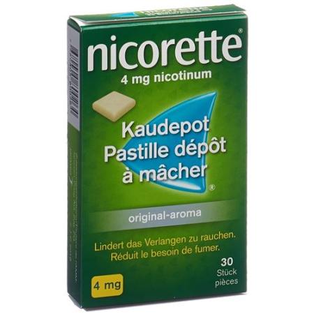Nicorette Original Kaudepots 4 mg 30 pcs - PrimeCare Global