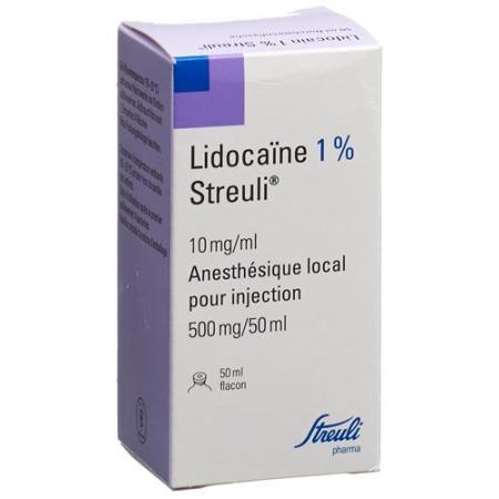 Lidocain Streuli 1% Inj L&ouml;s 500 mg/50ml (vials) Dur - PrimeCare Global