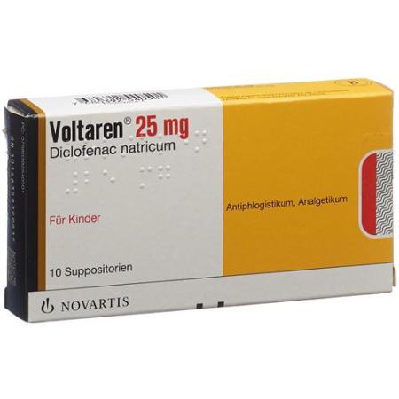 Voltaren Supp 25 mg child 10 pcs - PrimeCare Global