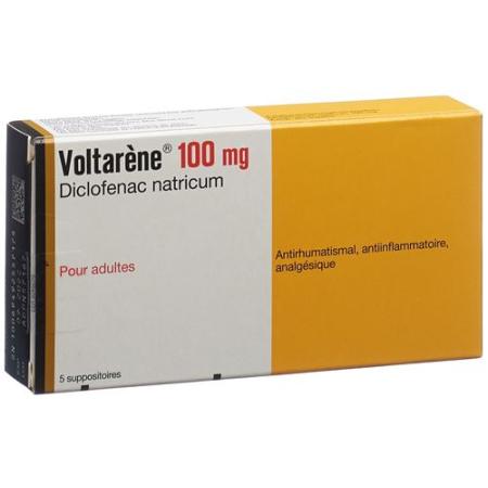 Voltaren Supp 100 mg adults 5 pcs - PrimeCare Global