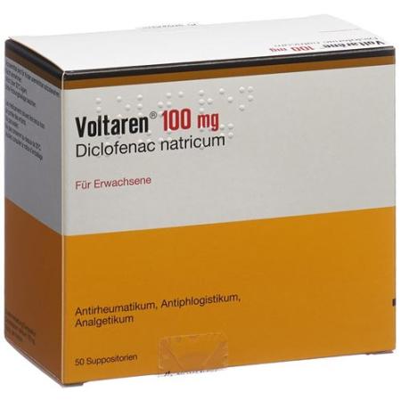 Voltaren Supp 100 mg adults 50 pcs - PrimeCare Global