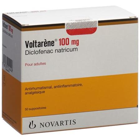 Voltaren Supp 100 mg adults 50 pcs - PrimeCare Global