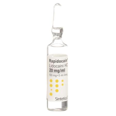 Rapidocain 2% Inj L&ouml;s 100 mg/5ml without preservatives 10 Am - PrimeCare Global