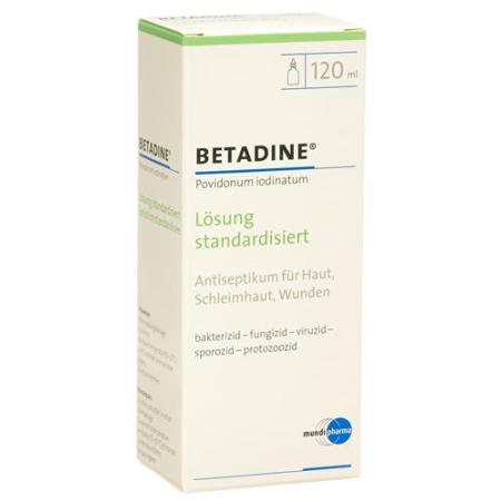 Betadine solution standardized L&ouml;s Fl 120 ml - PrimeCare Global