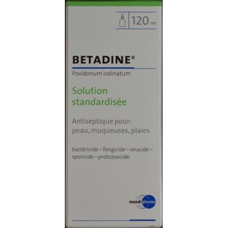 Betadine solution standardized L&ouml;s Fl 120 ml - PrimeCare Global
