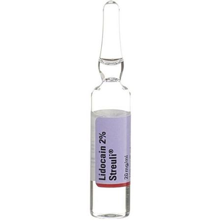 Lidocain Streuli 2% Inj L&ouml;s 100 mg/5ml (ampoules) 50 Amp 5 ml - PrimeCare Global