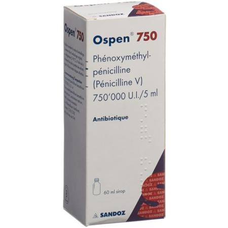 Ospen 750 syrup 750000 IU/5ml bottle 60 ml - PrimeCare Global