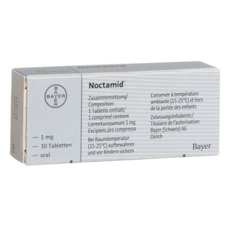 Noctamid 1 mg 30 tablets - PrimeCare Global
