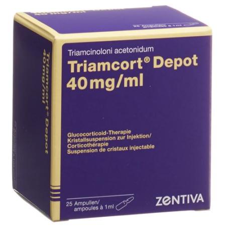 Triamcort Depot Kristallsuspension 40 mg/ml 25 Ampullen 1 ml - PrimeCare Global