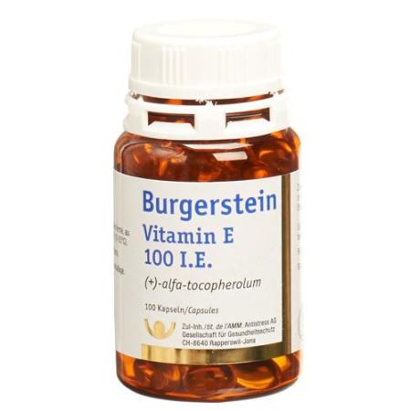 BURGERSTEIN Vitamin E Caps 100 IU - PrimeCare Global
