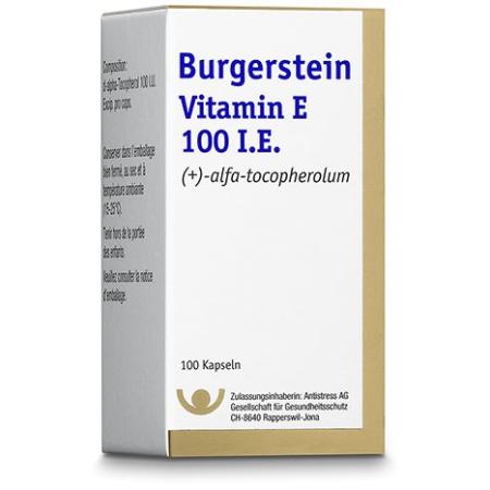 BURGERSTEIN Vitamin E Caps 100 IU - PrimeCare Global