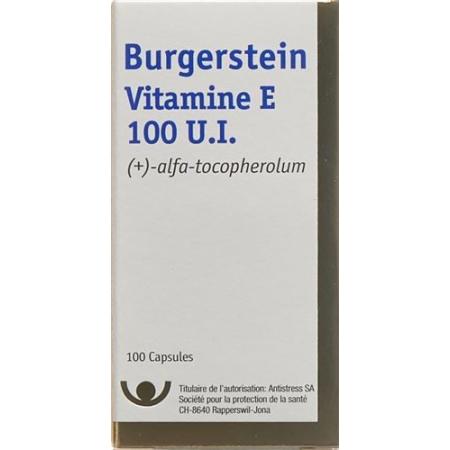 BURGERSTEIN Vitamin E Caps 100 IU - PrimeCare Global