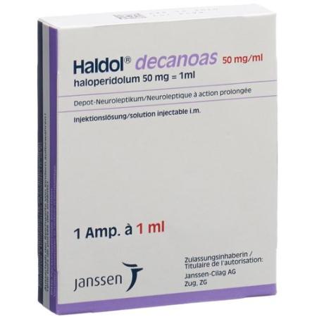 Haldol decanoas Inj L&ouml;s 50 mg/ml amp 1 ml - PrimeCare Global