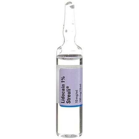 Lidocain Streuli 1% Inj L&ouml;s 100 mg/10ml (ampoules) 10 Amp 10 ml - PrimeCare Global