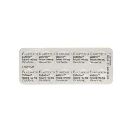 Voltaren Retard Ret Drag 100 mg 100 pcs - PrimeCare Global