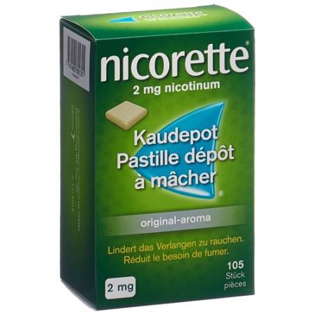 Nicorette Original Kaudepots 2 mg 105 pcs - PrimeCare Global
