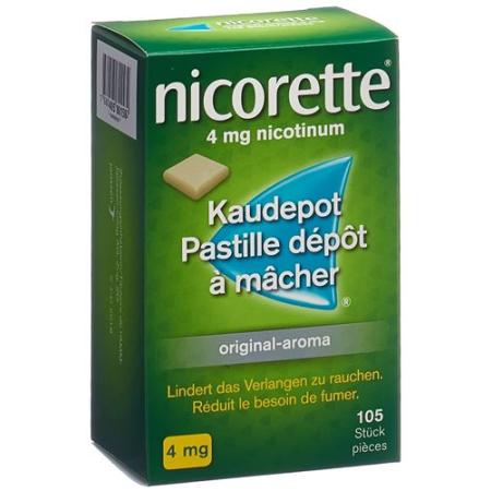 Nicorette Original chewable pods 4 mg 105 pcs - PrimeCare Global